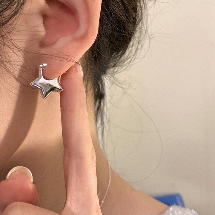 Sterling Silver Mini Star Earrings