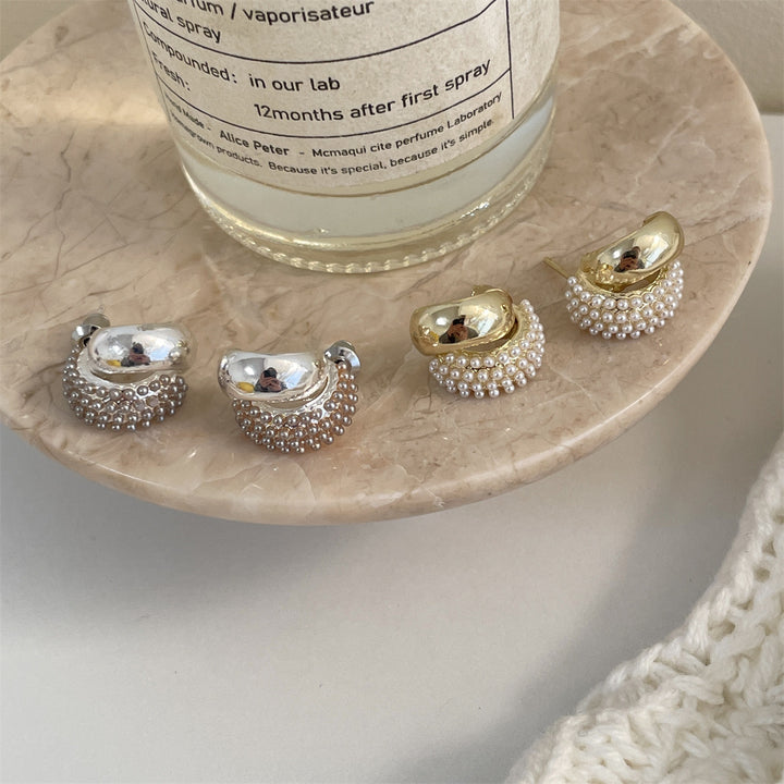 French Vintage Pearl Earrings