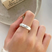 Cute Smile Line Ring