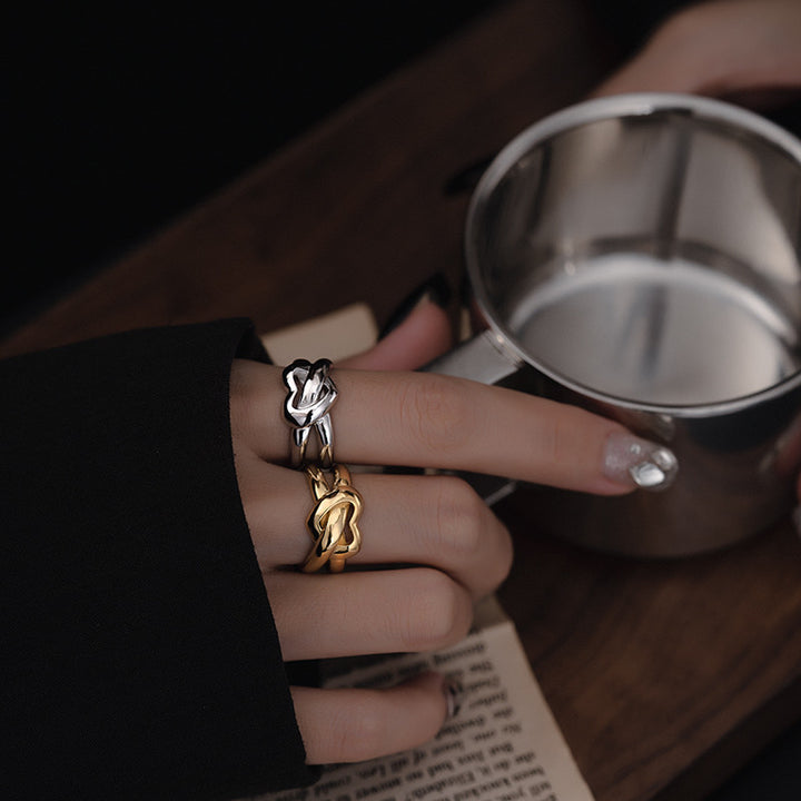 S925 Sterling Silver Heavy Duty Heart Ring