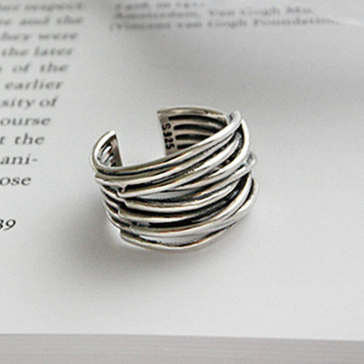 Vintage Multi-Line Wrap Ring