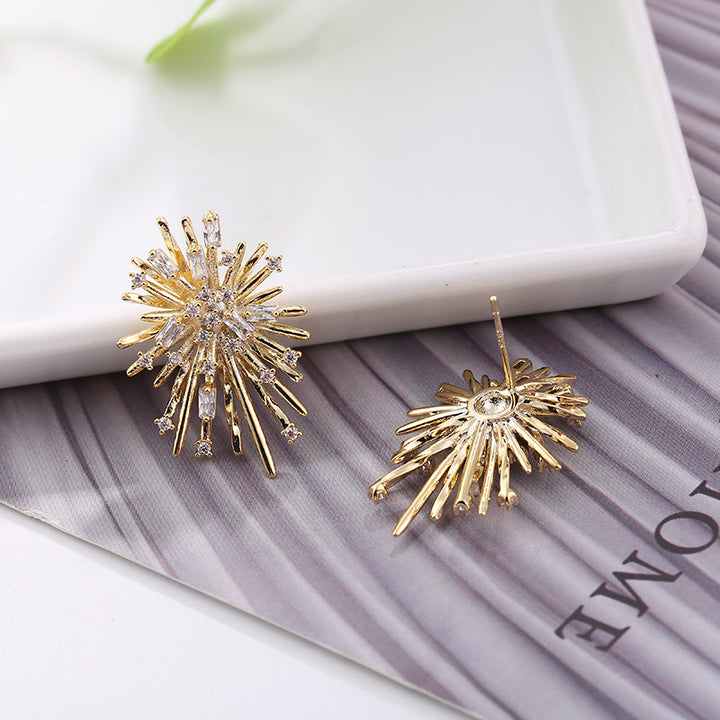 Firework Zirconia Earrings