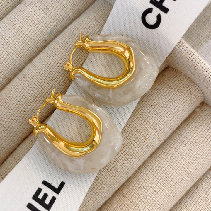 Vintage Irregular Hoop Earrings