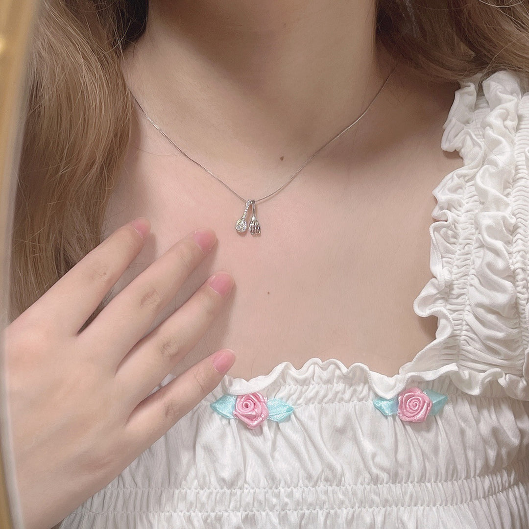 Sterling Silver Spoon Necklace