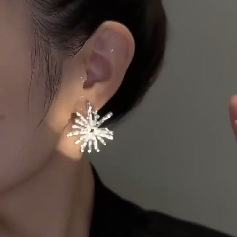 Silver Snowflake Earrings