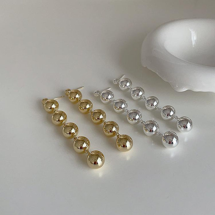 Metal Beaded Earrings