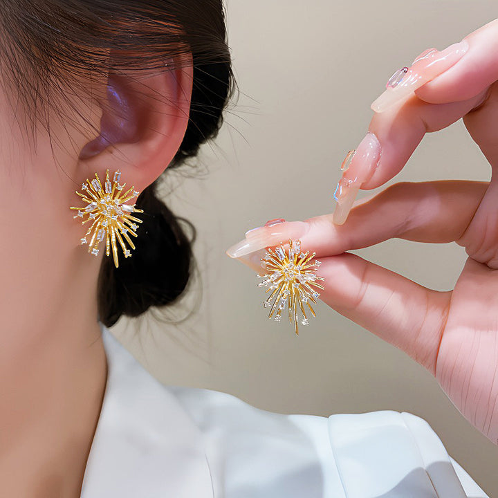 Firework Zirconia Earrings