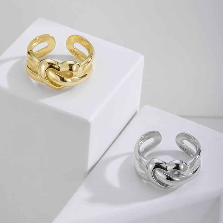 S925 Sterling Silver Heavy Duty Heart Ring