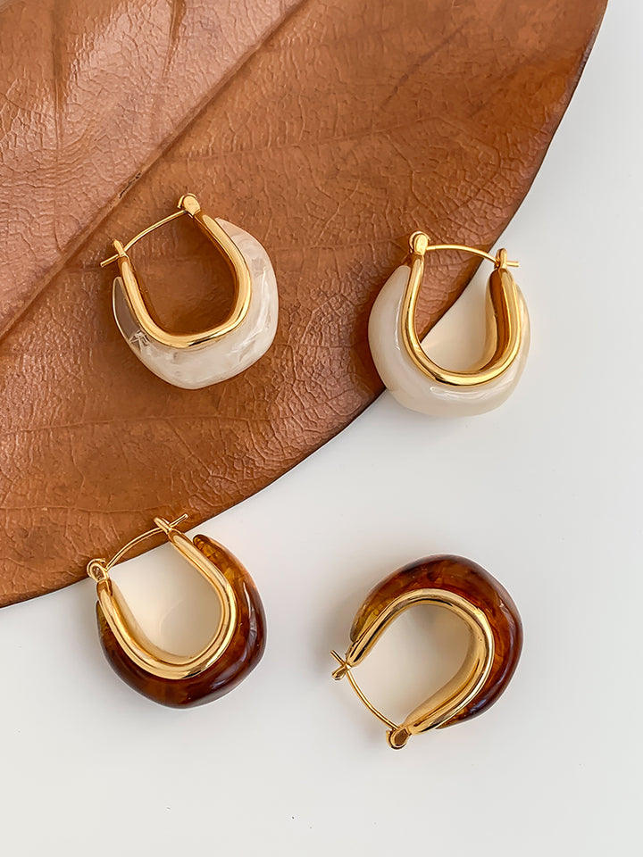 Vintage Irregular Hoop Earrings