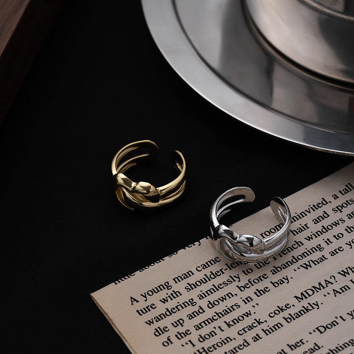 S925 Sterling Silver Heavy Duty Heart Ring