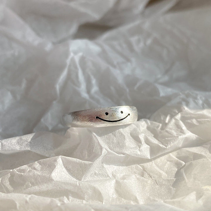 Cute Smile Line Ring