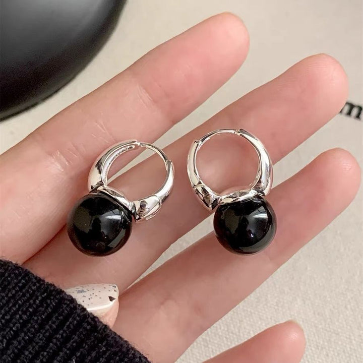 Natural Tiger Eye / Onyx Earrings