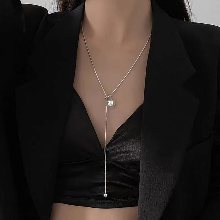 Pearl Adjustable Long Necklace