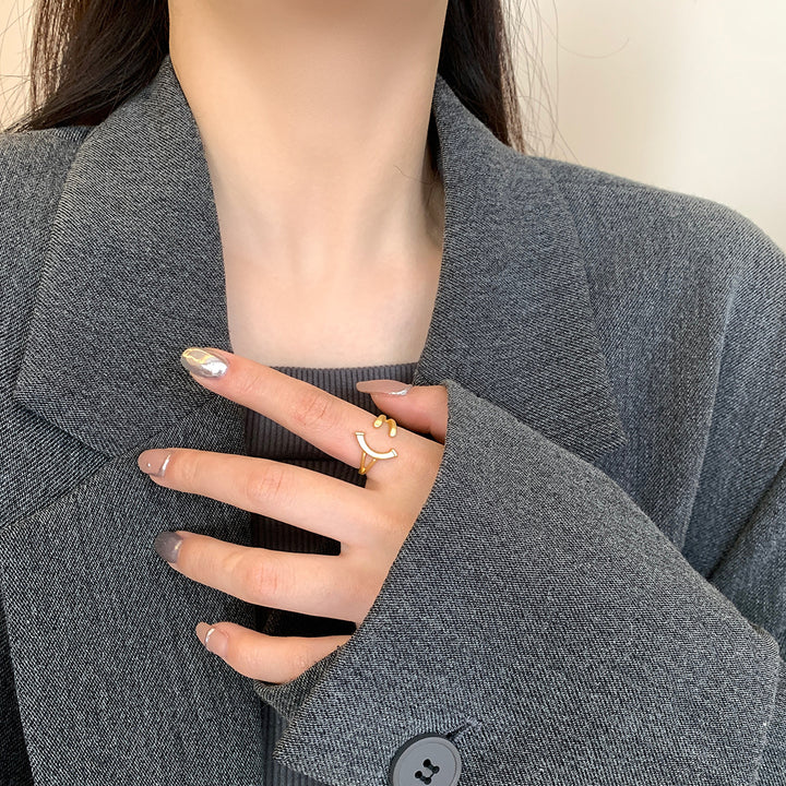 Simple Smile Adjustable Ring