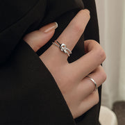 Personalized Knotted Adjustable Ring