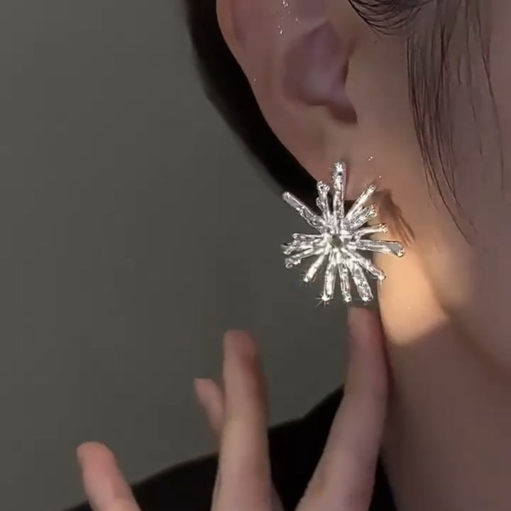 Silver Snowflake Earrings