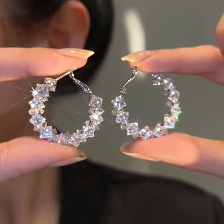 Delicate Zirconia Crystal Earrings