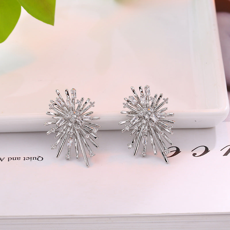 Firework Zirconia Earrings
