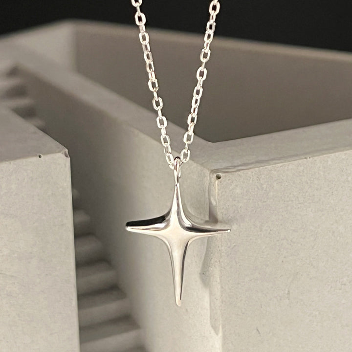 Minimalist Sterling Silver Cross Necklace