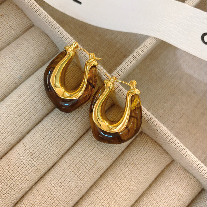 Vintage Irregular Hoop Earrings