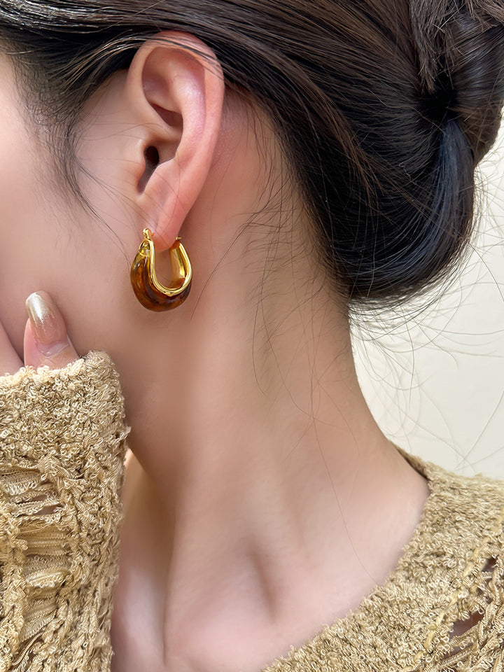 Vintage Irregular Hoop Earrings