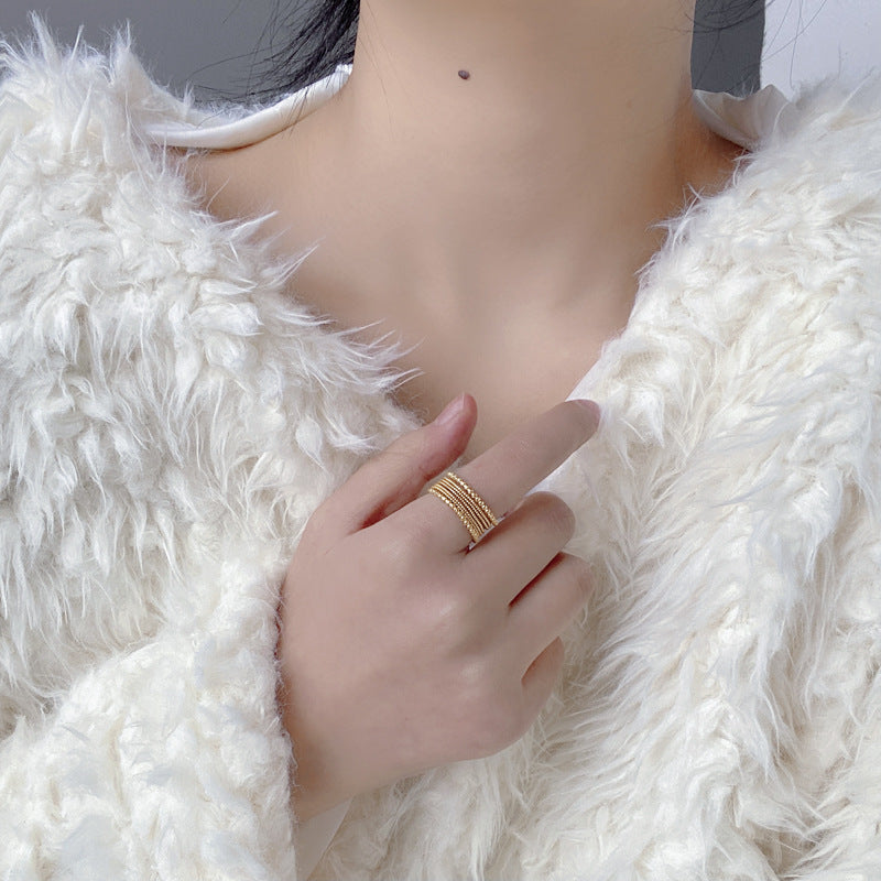 Braided Twist Open Ring