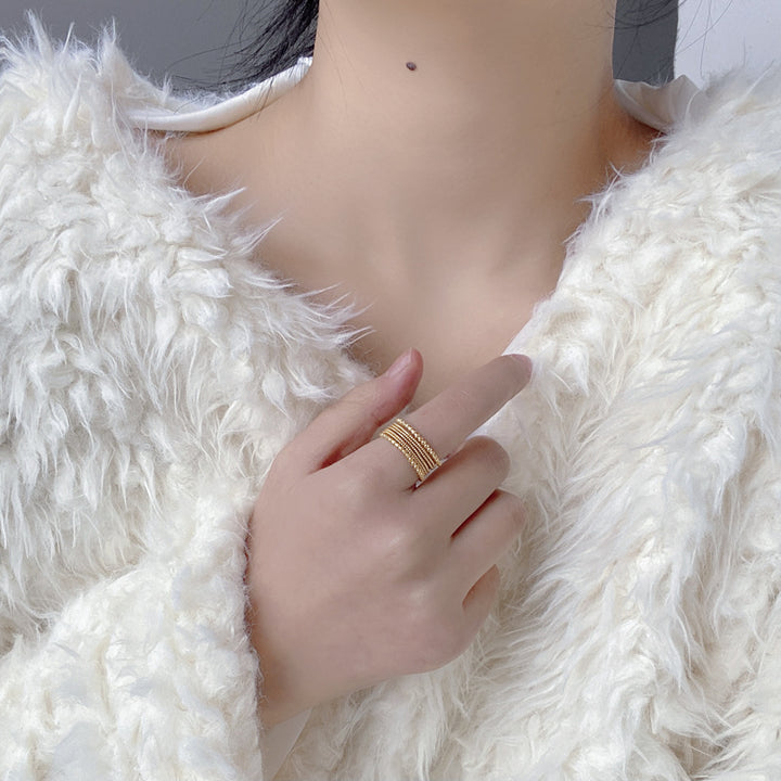 Braided Twist Open Ring