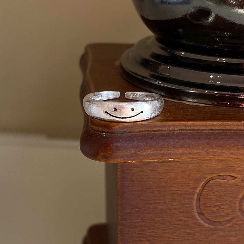 Cute Smile Line Ring