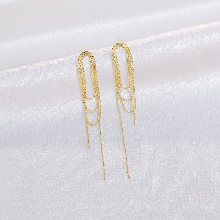 Delicate Thin Chain Earrings