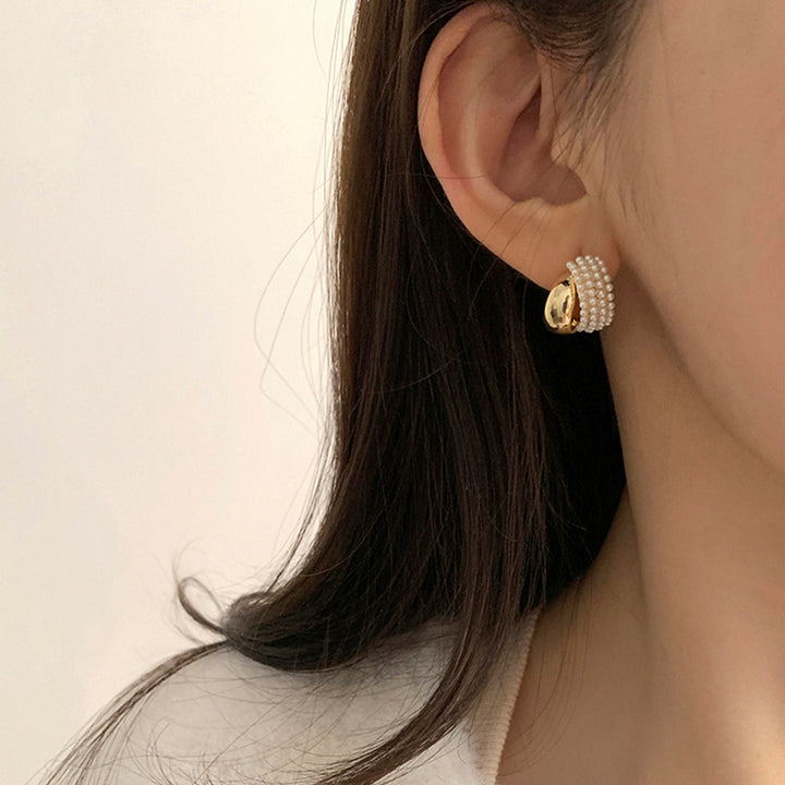 French Vintage Pearl Earrings