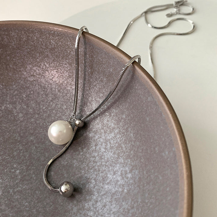 Pearl Adjustable Long Necklace