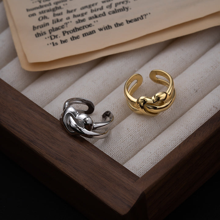 S925 Sterling Silver Heavy Duty Heart Ring