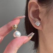 Zirconia Pearl Earrings