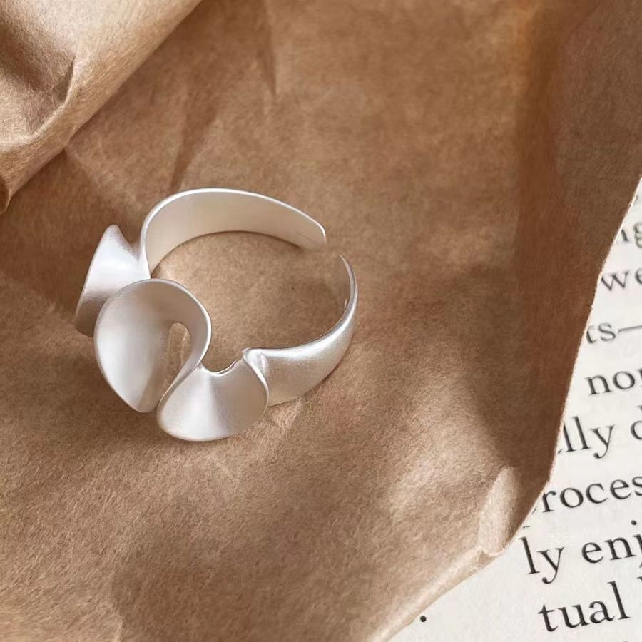 Sterling Silver Water Ripple Ring