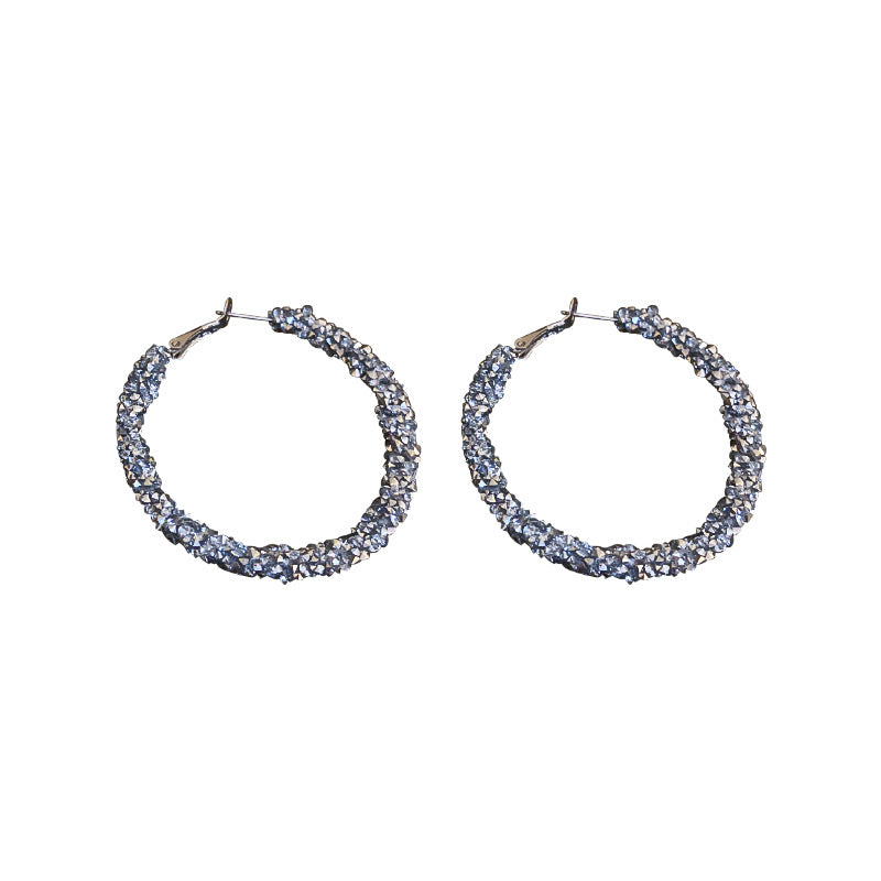 Sparkling Hoop Earring