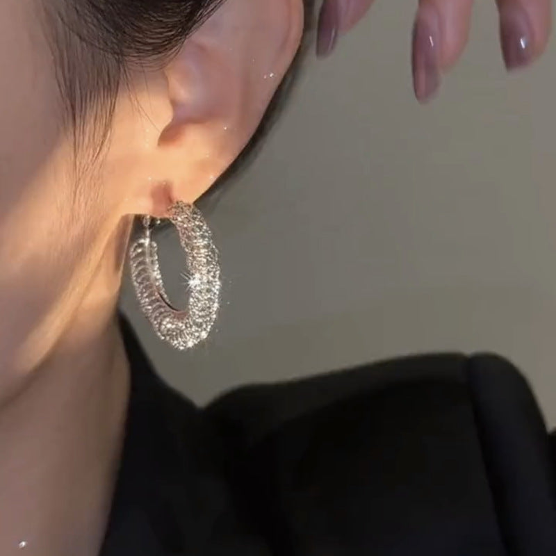 Large Hoop Spirit Earrings