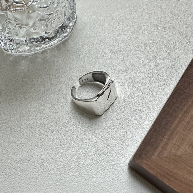 Designer Textured Adjustable Ring