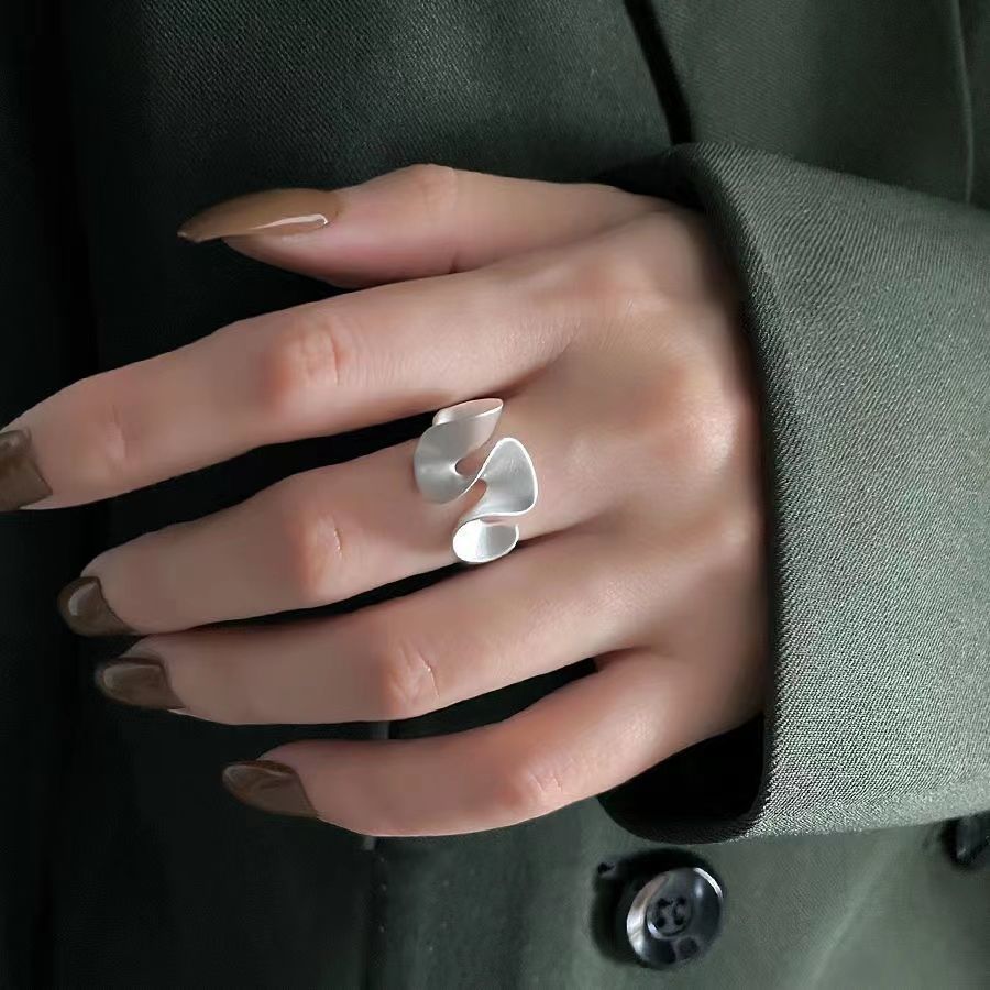 Sterling Silver Water Ripple Ring