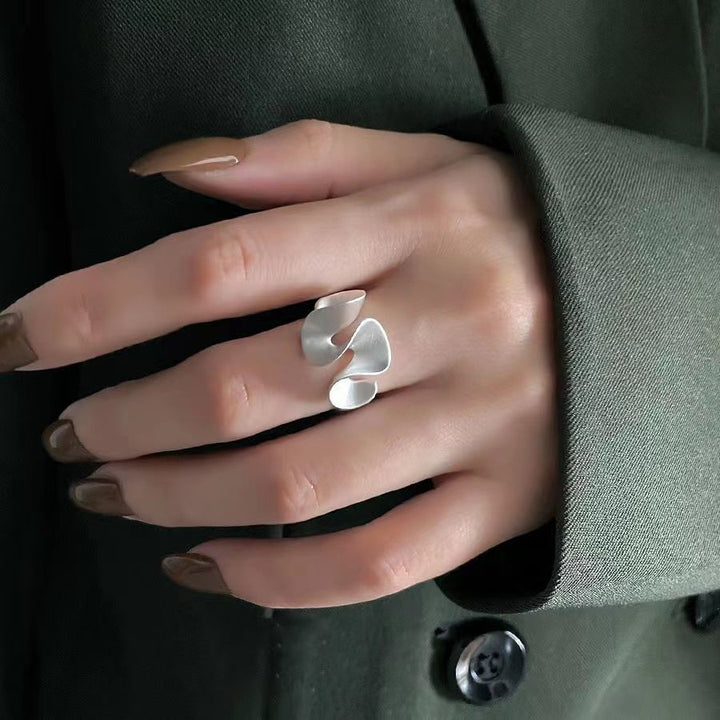 Sterling Silver Water Ripple Ring