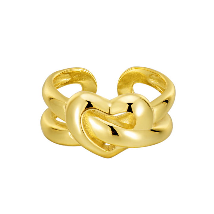 S925 Sterling Silver Heavy Duty Heart Ring