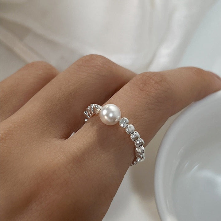 Sterling Silver Galaxy Pearl Ring