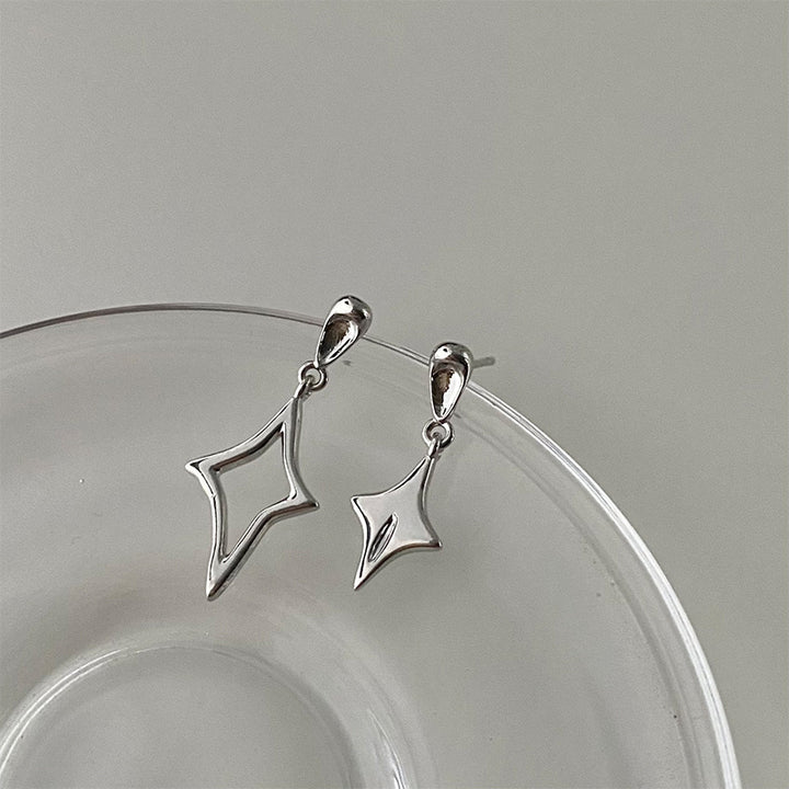 Asymmetrical Quadrangle Earrings