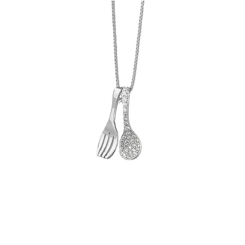 Sterling Silver Spoon Necklace