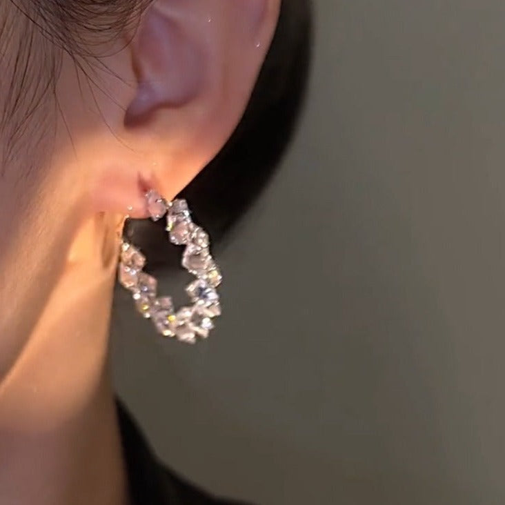 Delicate Zirconia Crystal Earrings