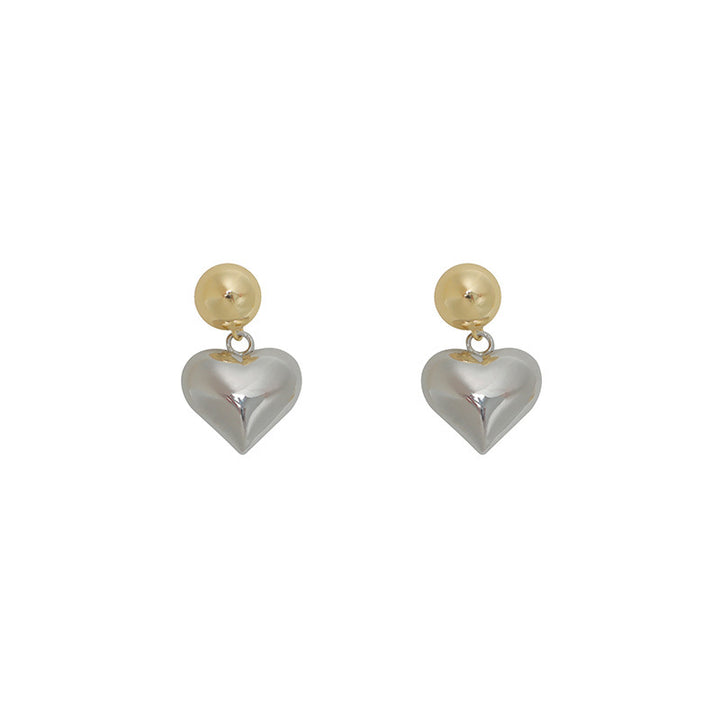 3D Heart Clashing Earrings