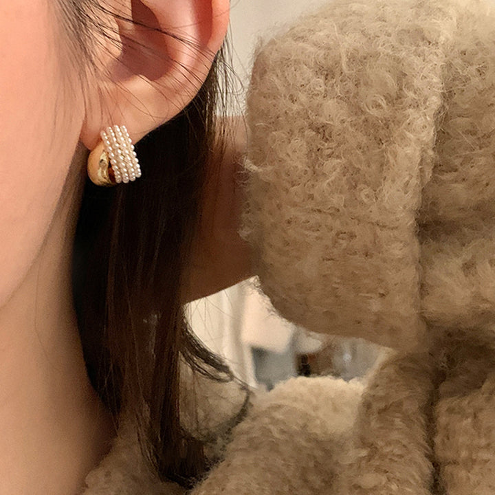 French Vintage Pearl Earrings