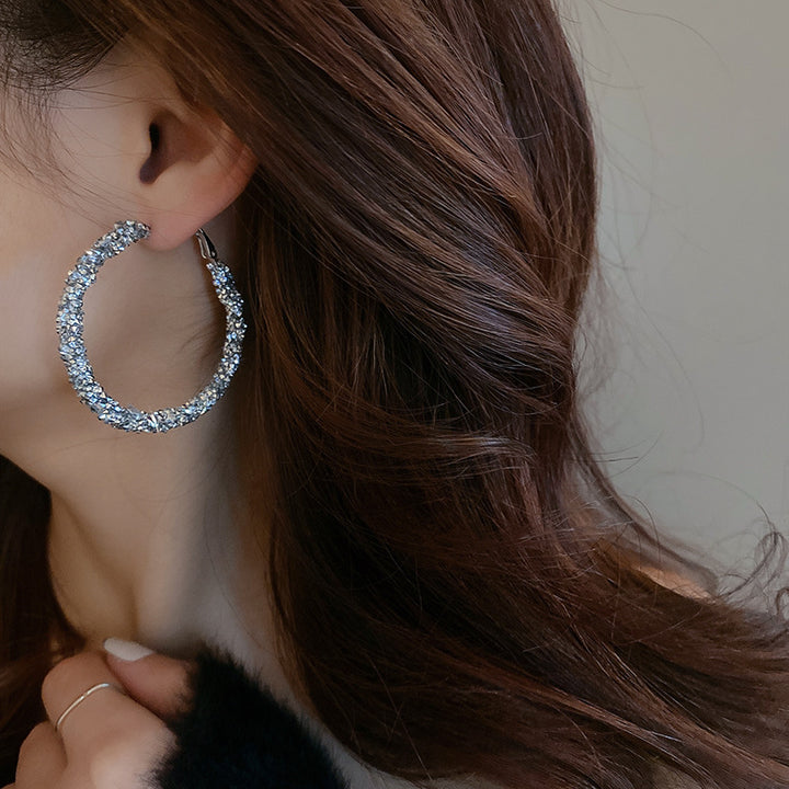 Sparkling Hoop Earring