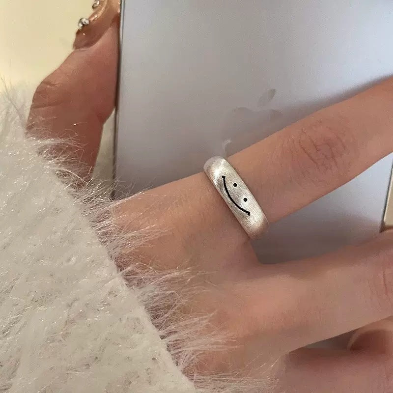 Cute Smile Line Ring