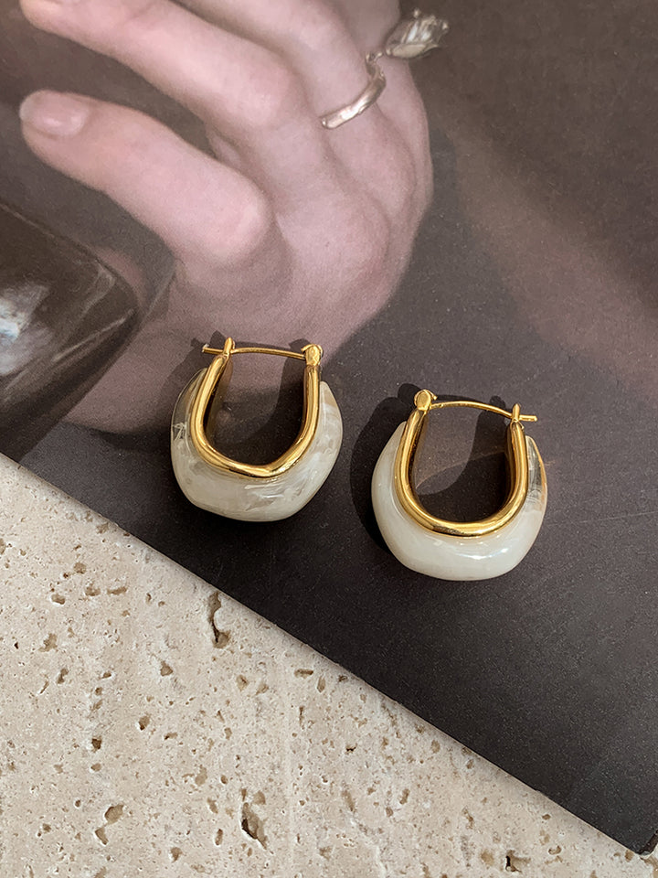 Vintage Irregular Hoop Earrings