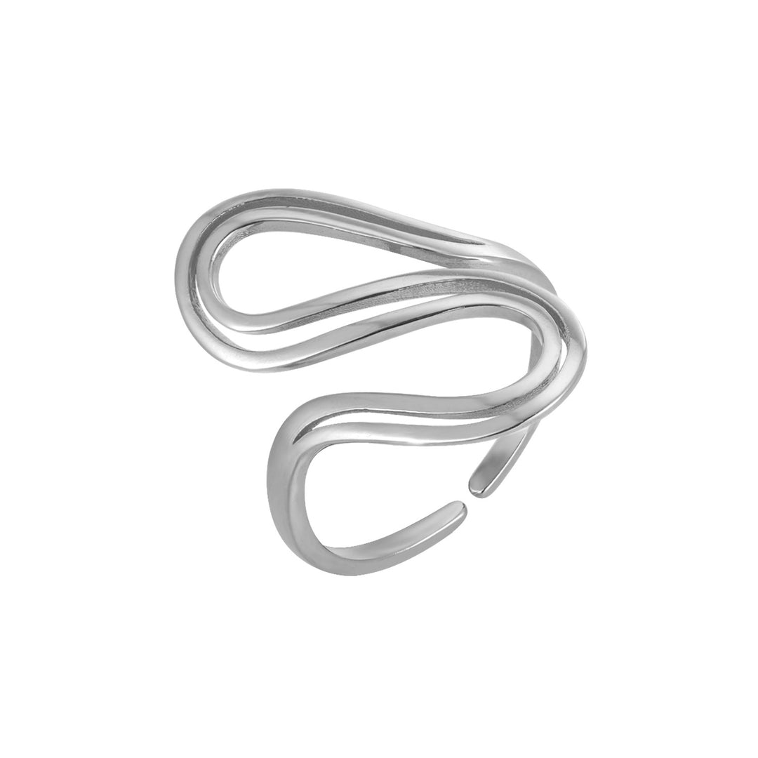 Openwork S-Shaped Adjustable Ring